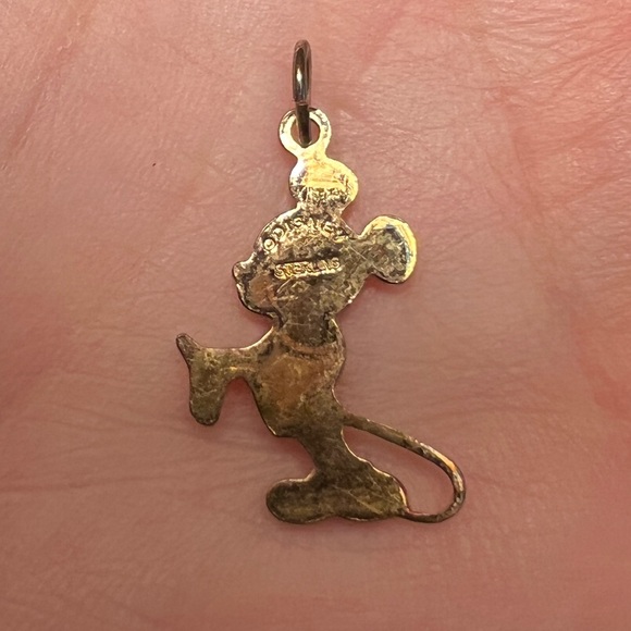 Vintage Disney Mickey Mouse Gold Charm - Picture 3 of 4